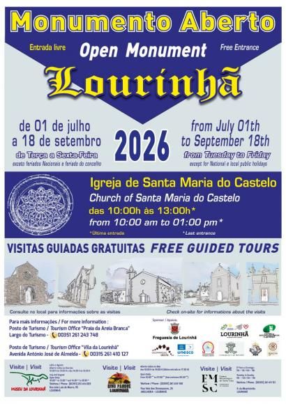 Monumentos Abertos ao P&uacute;blico durante a &eacute;poca de Ver&atilde;o de 2026