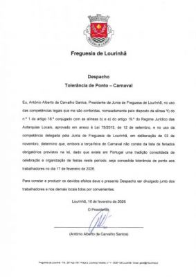 Toler&acirc;ncia de Ponto Carnaval 2026