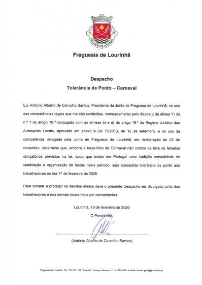 Toler&acirc;ncia de Ponto Carnaval 2026